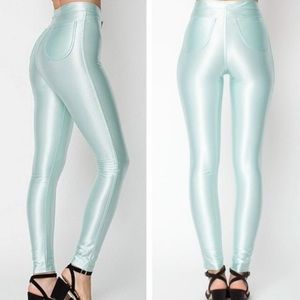 American Apparel mint disco pants